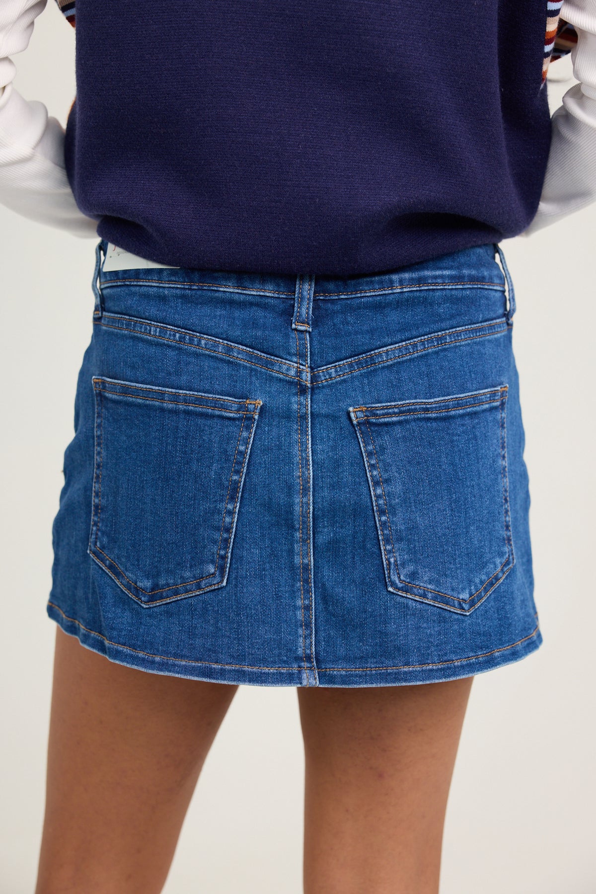 Just Black Denim Mini Skort