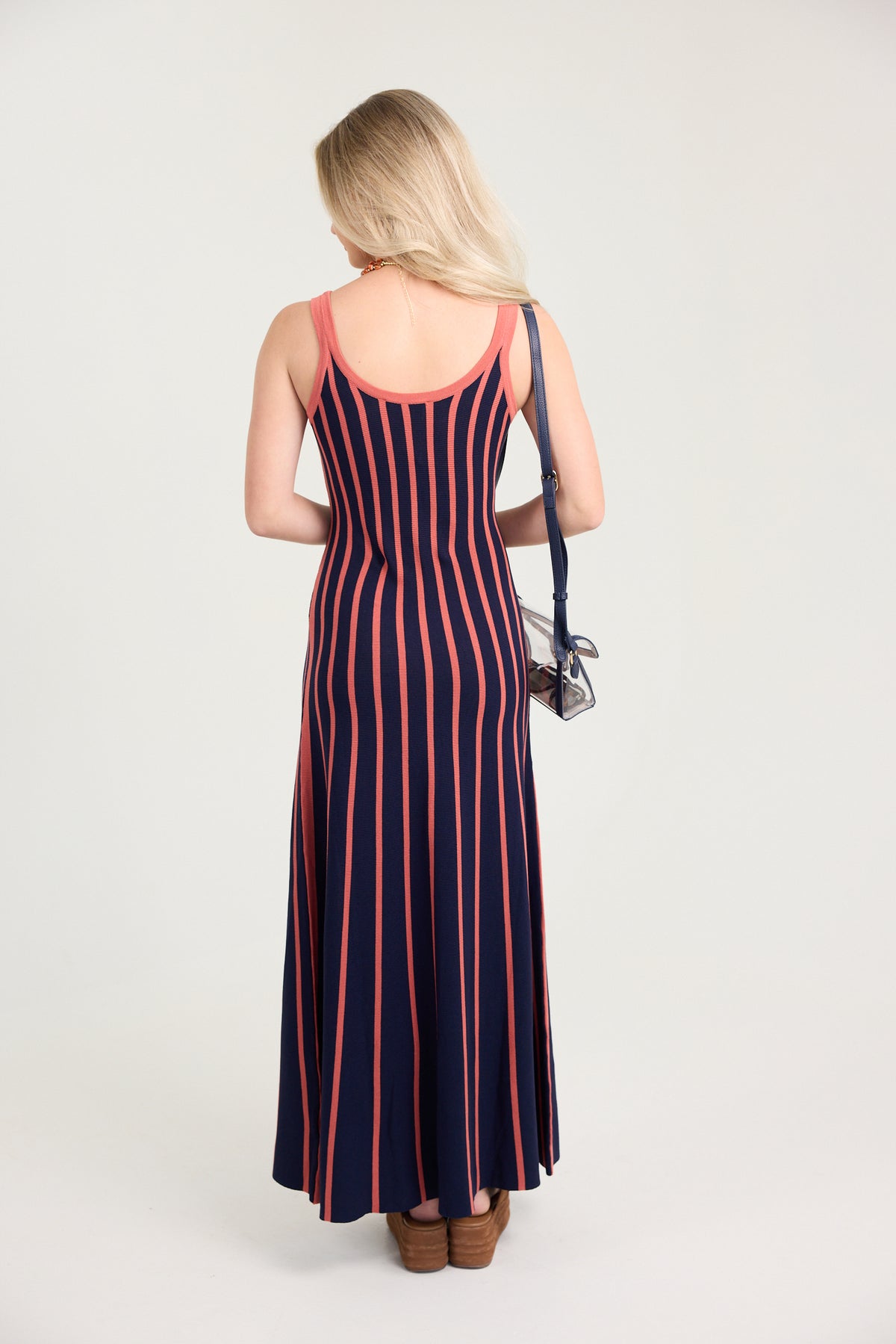 The Summer's End Striped Midi Sweater Dress