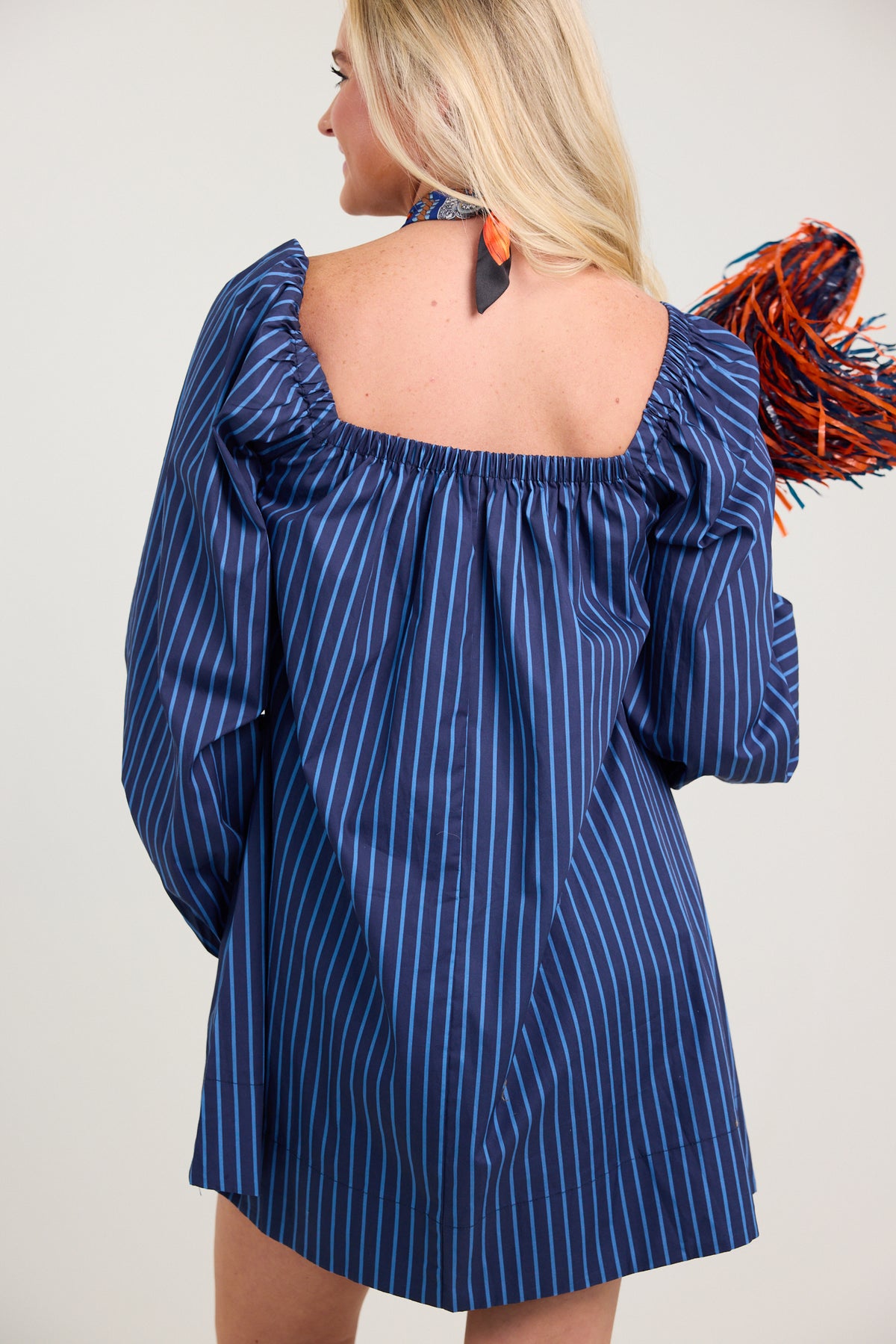 The Simple Striped Baby Doll Mini Dress