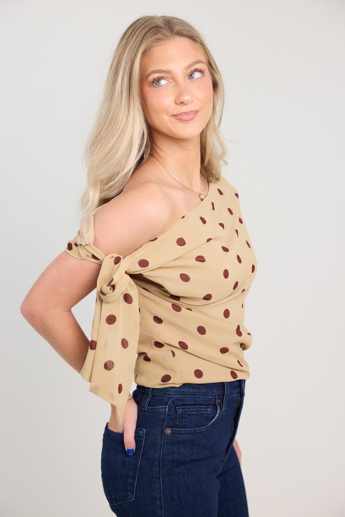 The Celestine Dot Top
