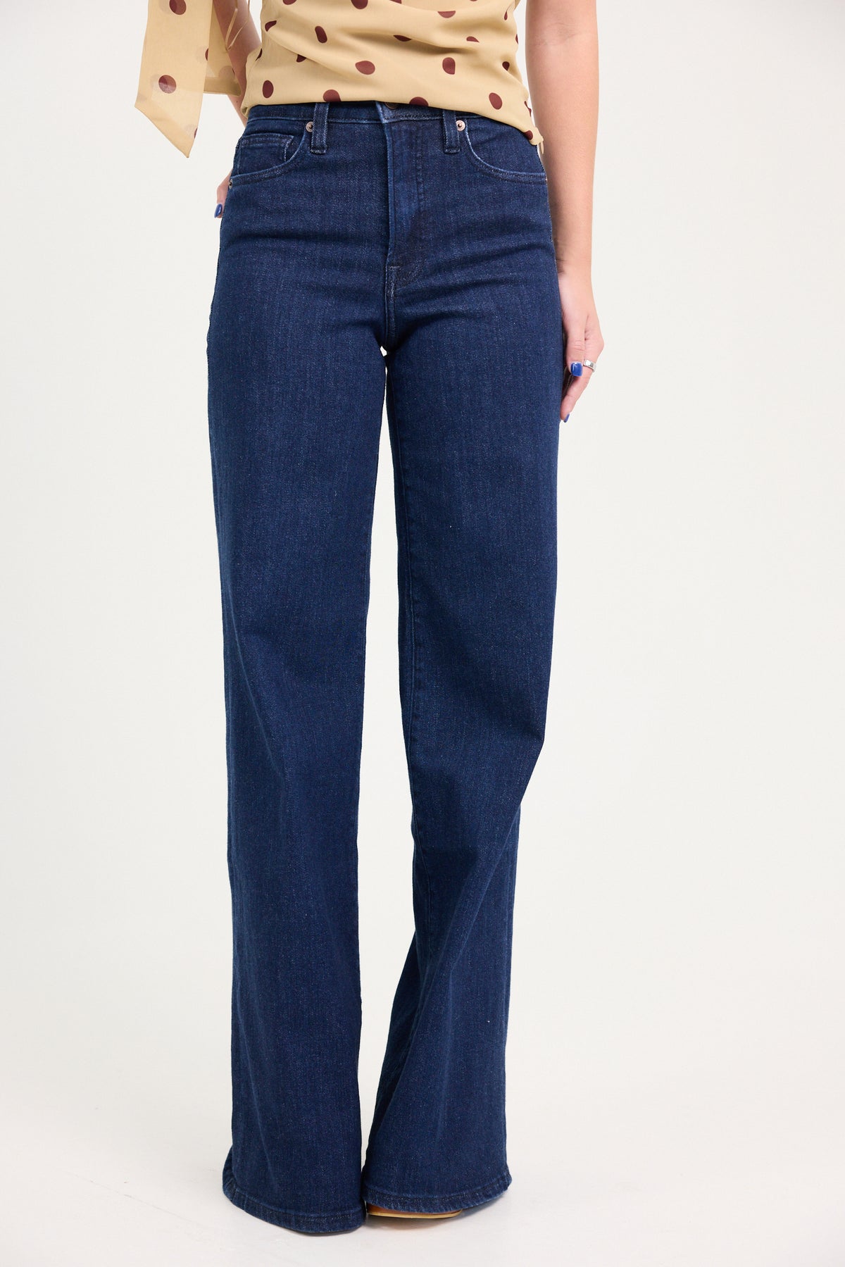 Good American Good Waist Palazzo Jeans