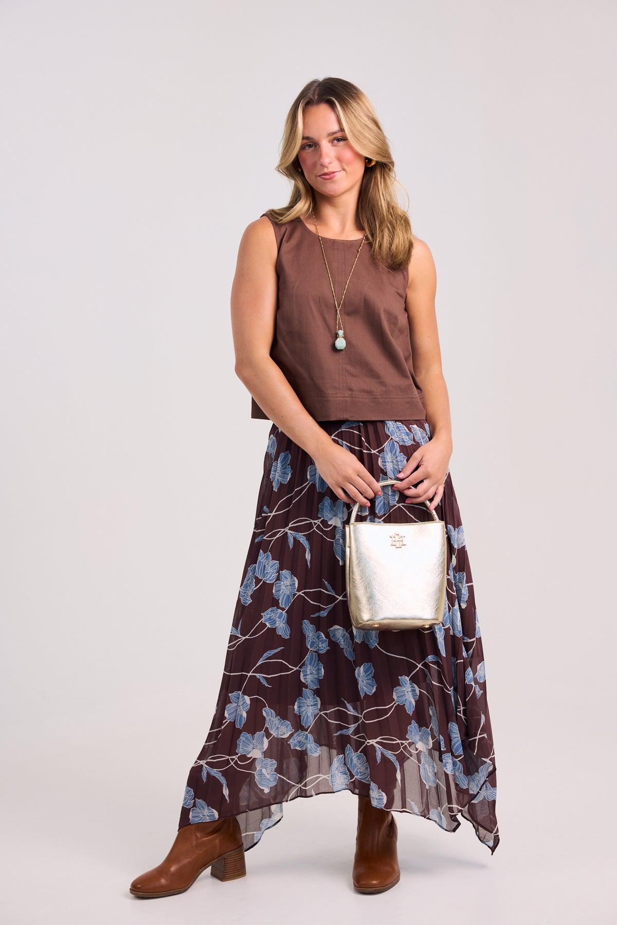 The Sapphire Mist Maxi Skirt