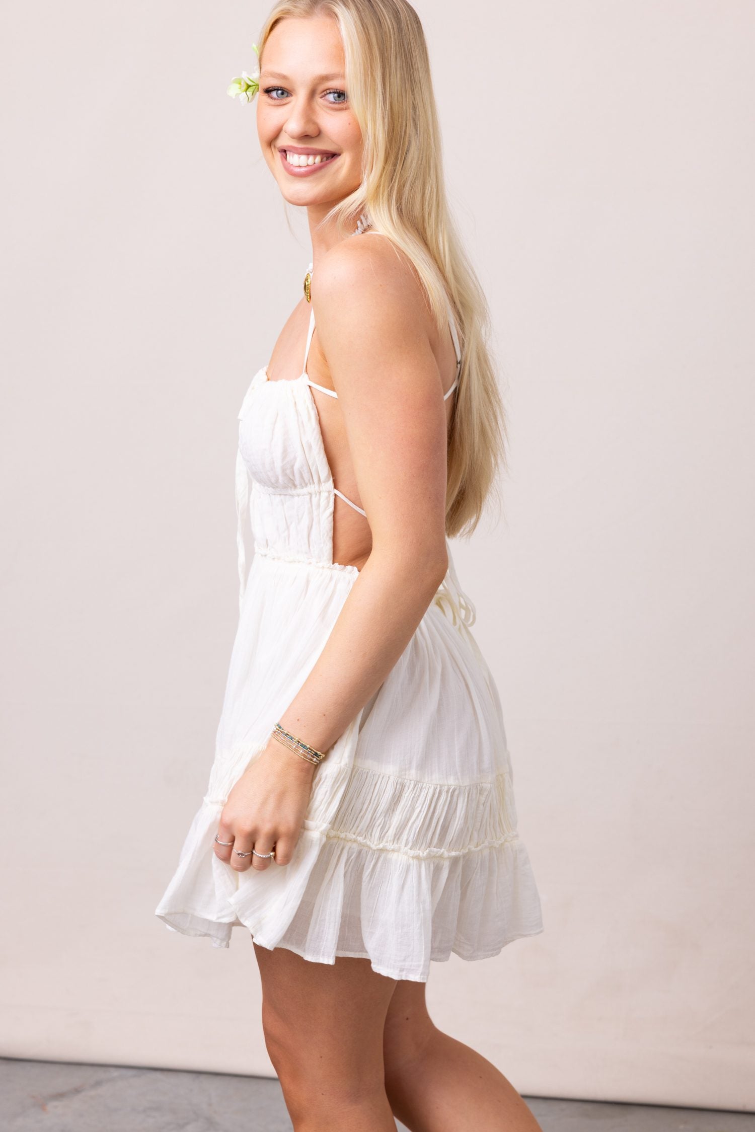 Free People Taking Sides Mini Dress