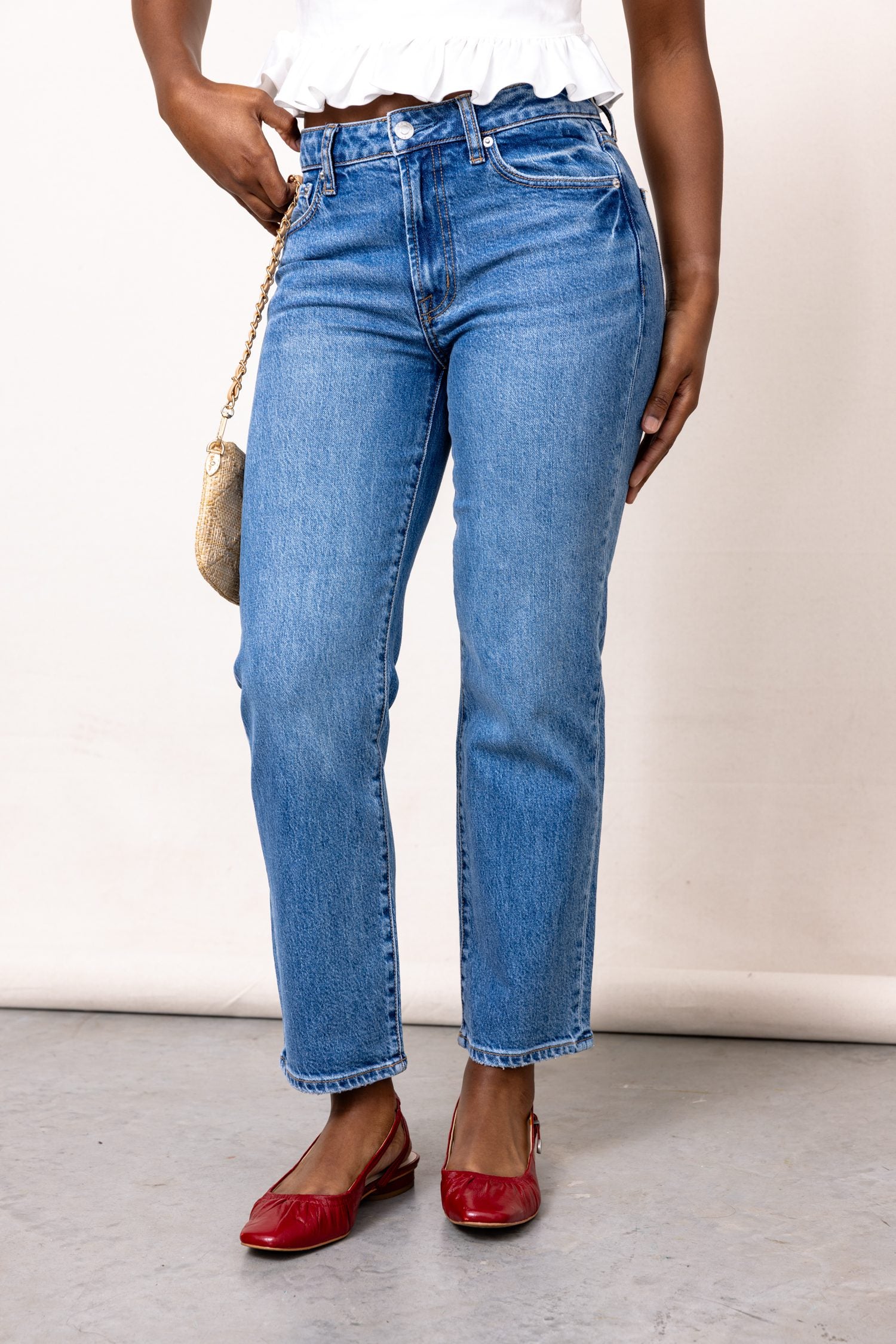 PISTOLA Aleks Crop Straight Leg