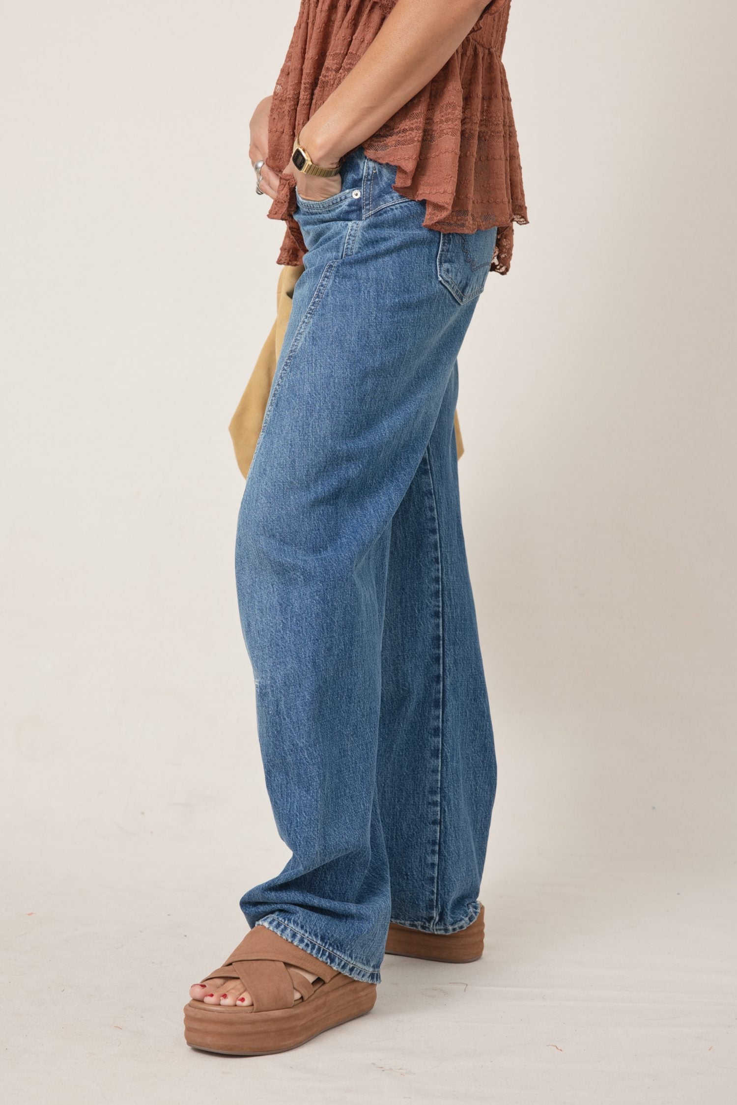 Free People Fable Twisted Seam Jean