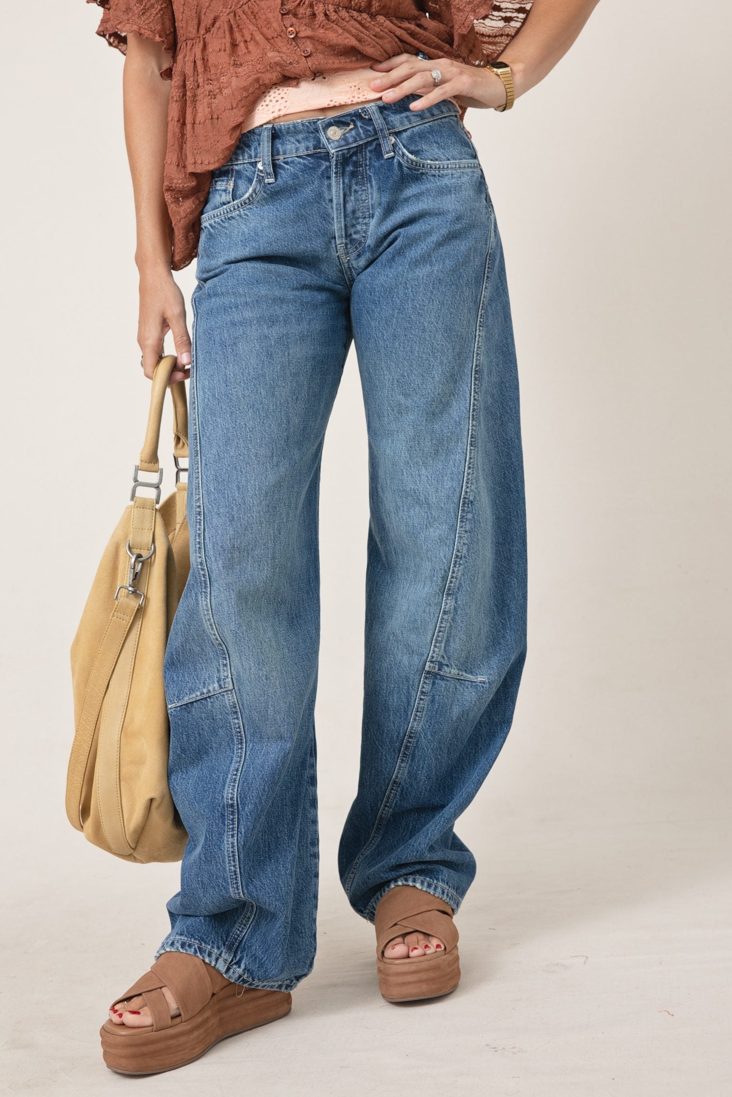 Free People Fable Twisted Seam Jean