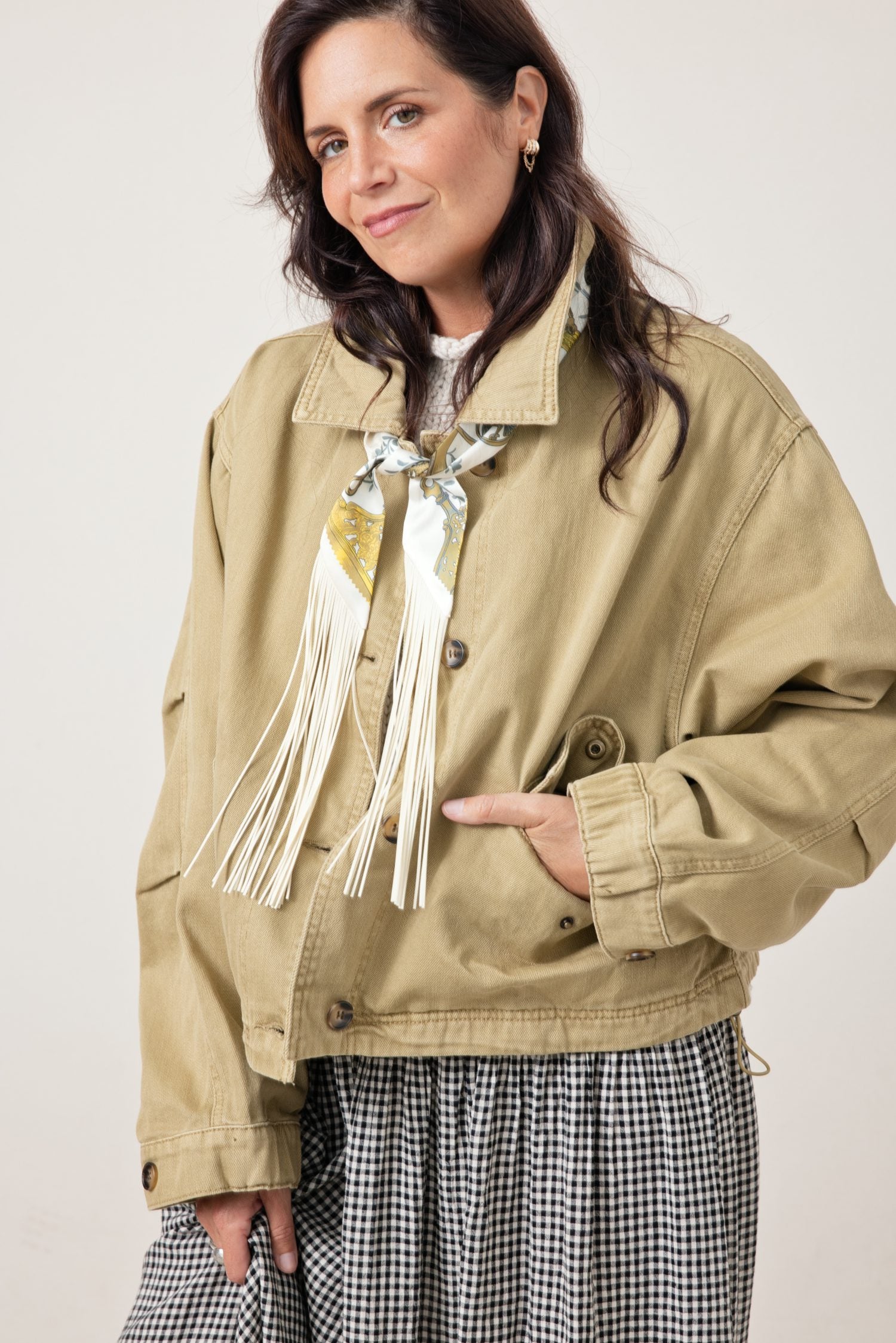 The Fall Feels Long Sleeve Cotton Jacket