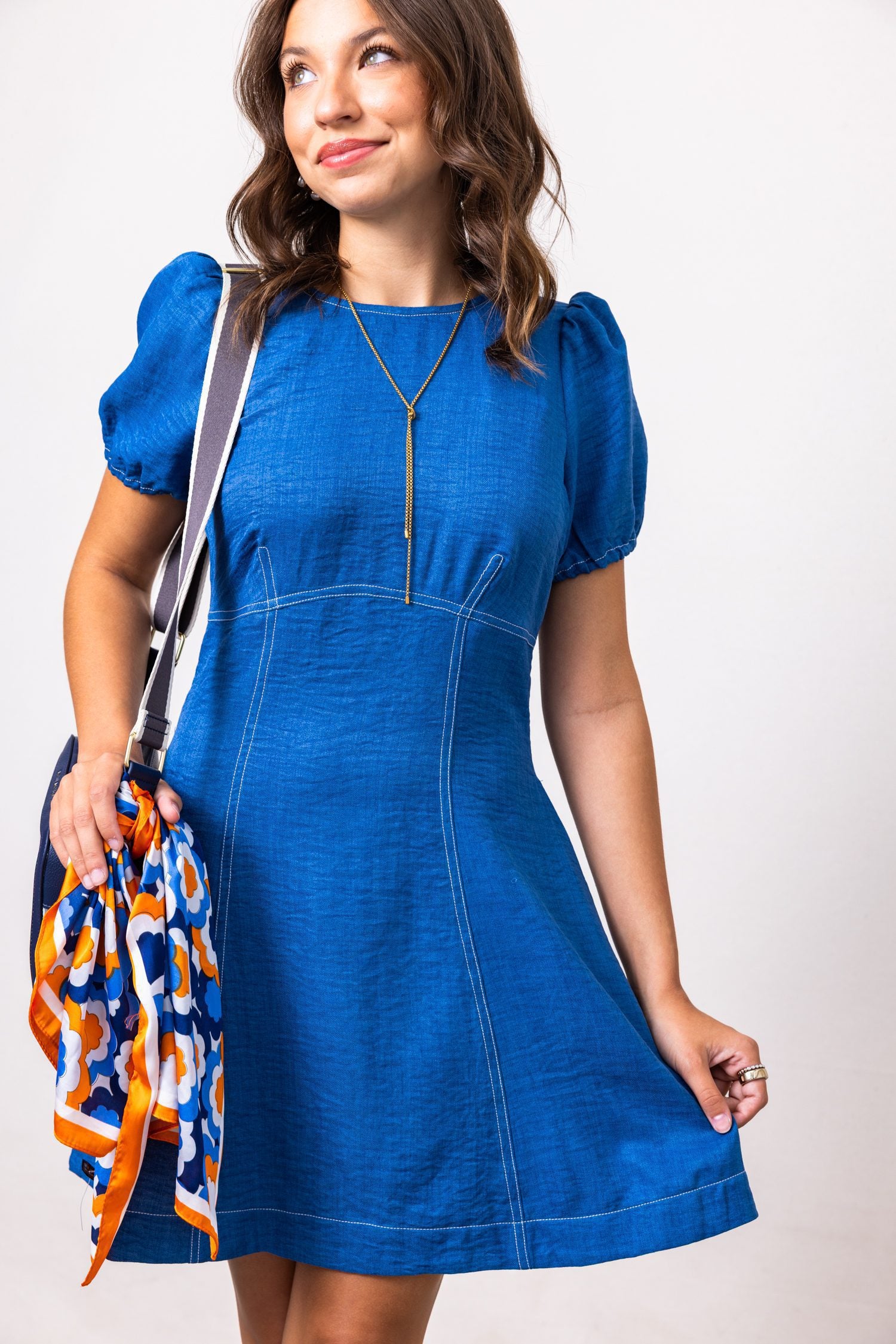 The Fatima Short Sleeves Mini Dress