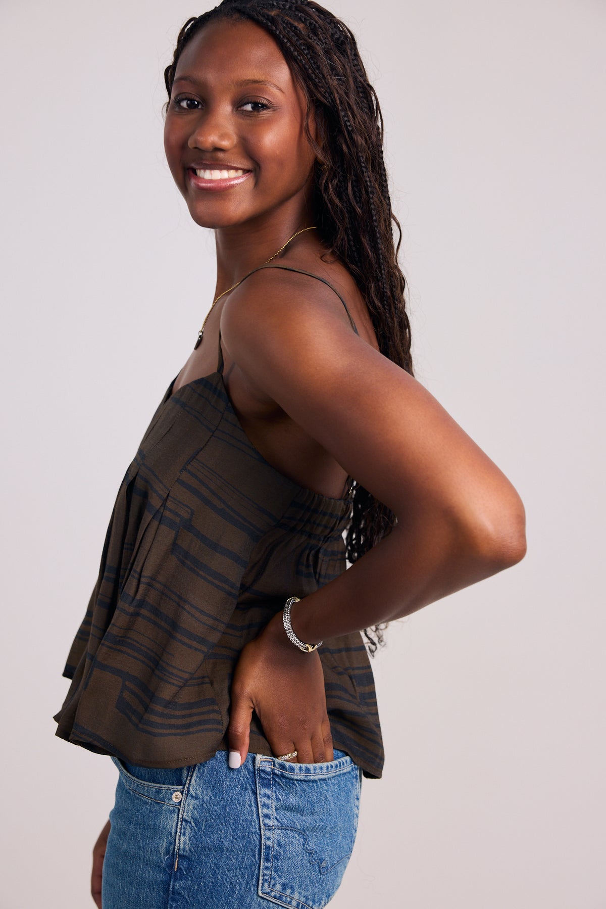 THML Zebra Print Tank Top