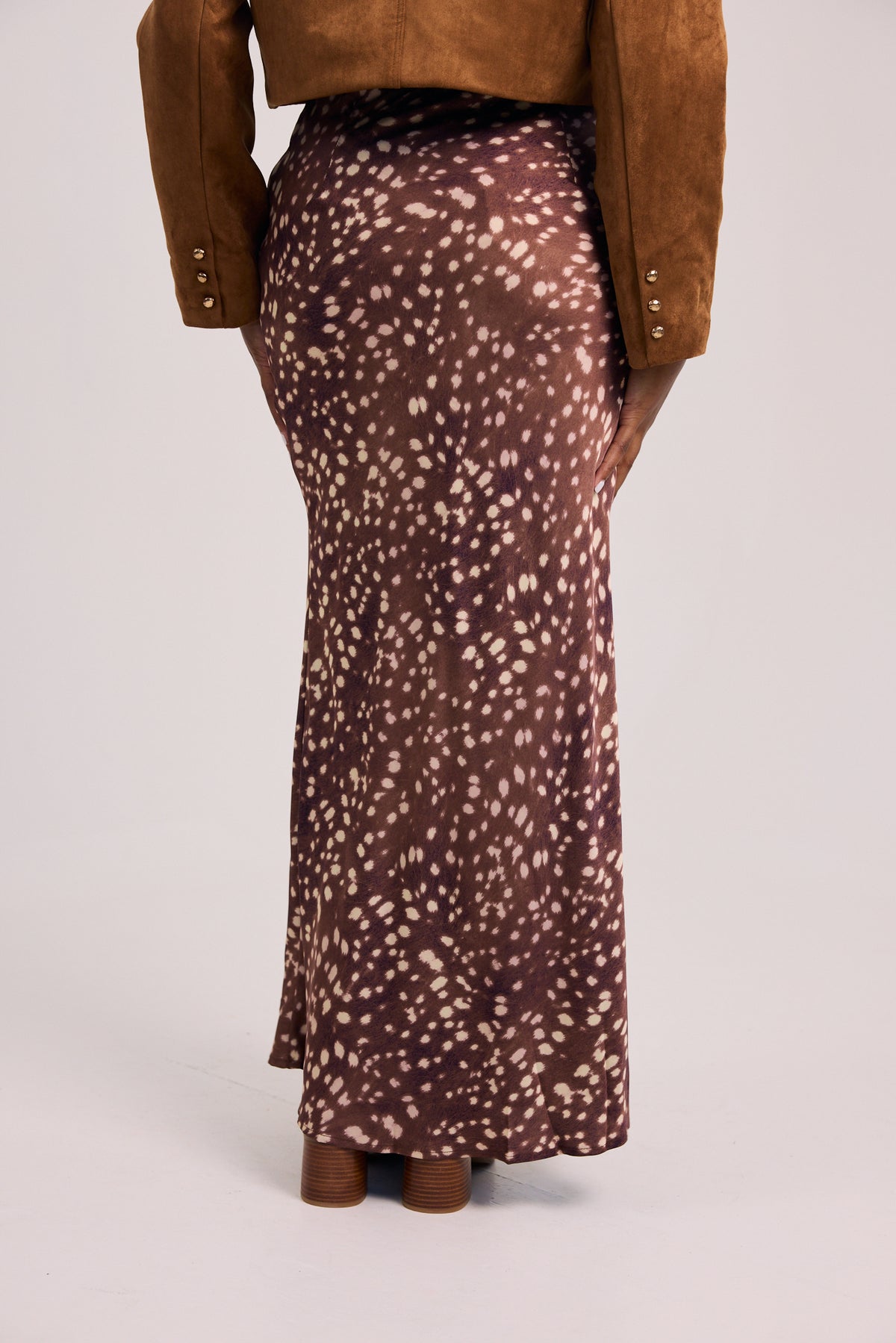 The Spotted Kalila Midi Skirt