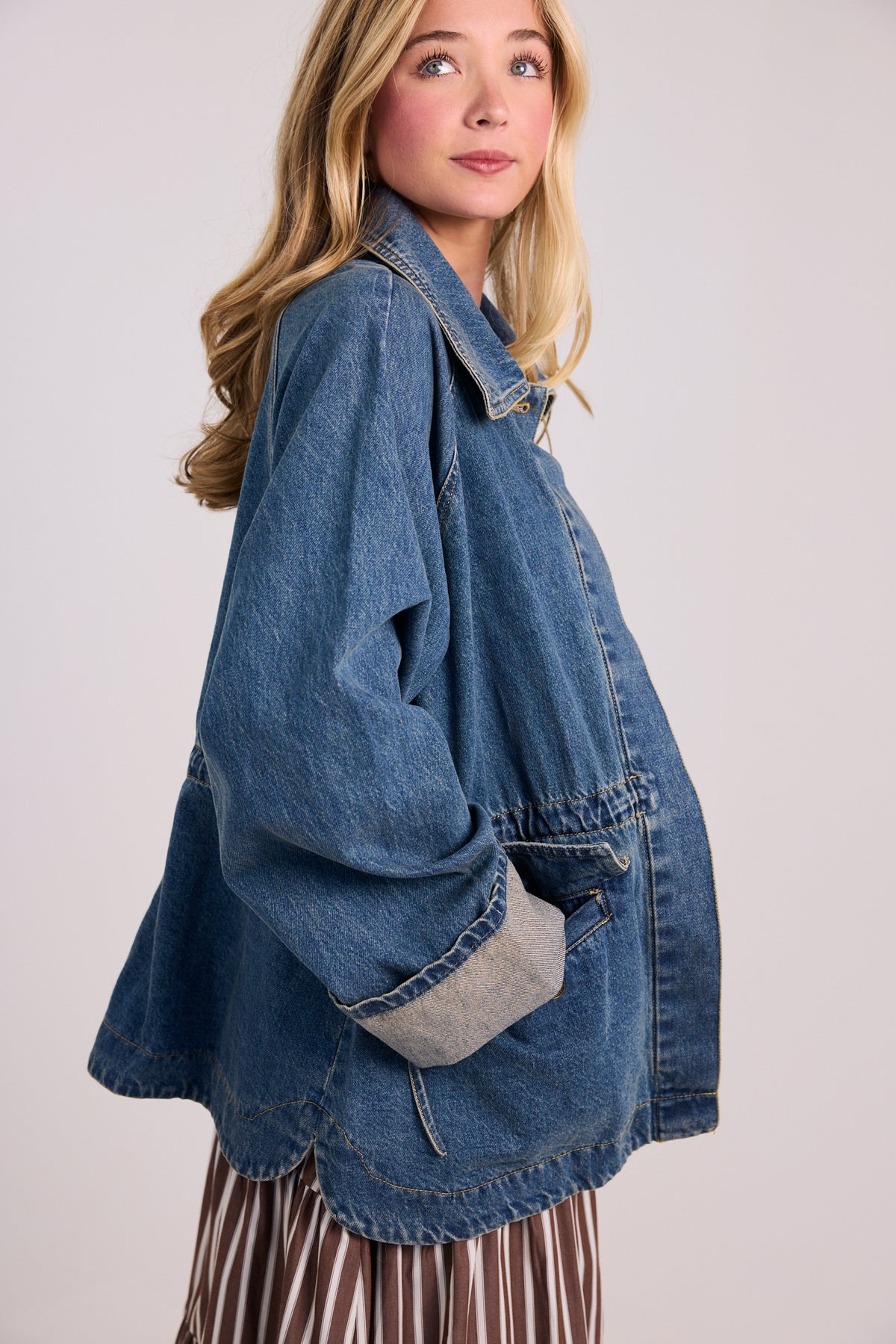 The Millie Denim Jacket Dark Wash