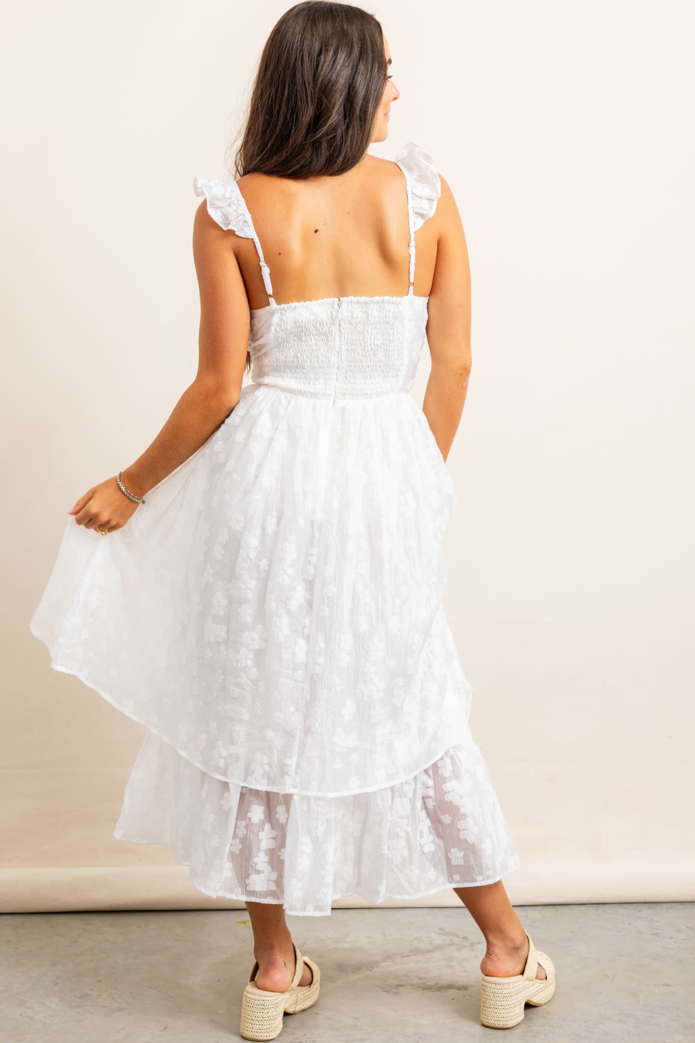 The Special Day Sleeveless Maxi Dress w/ Ruffle Strap