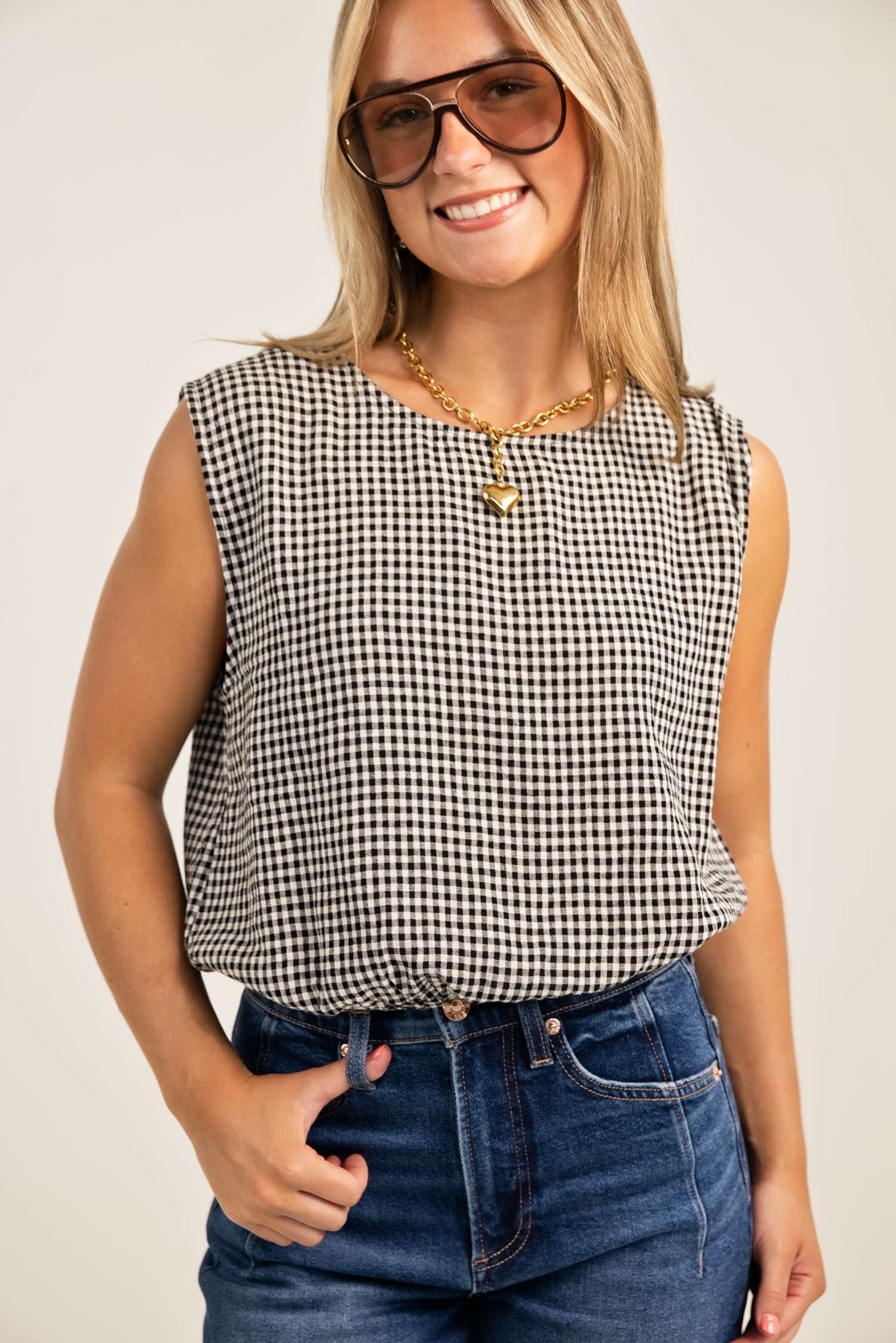 Z Supply Merit Gingham Top