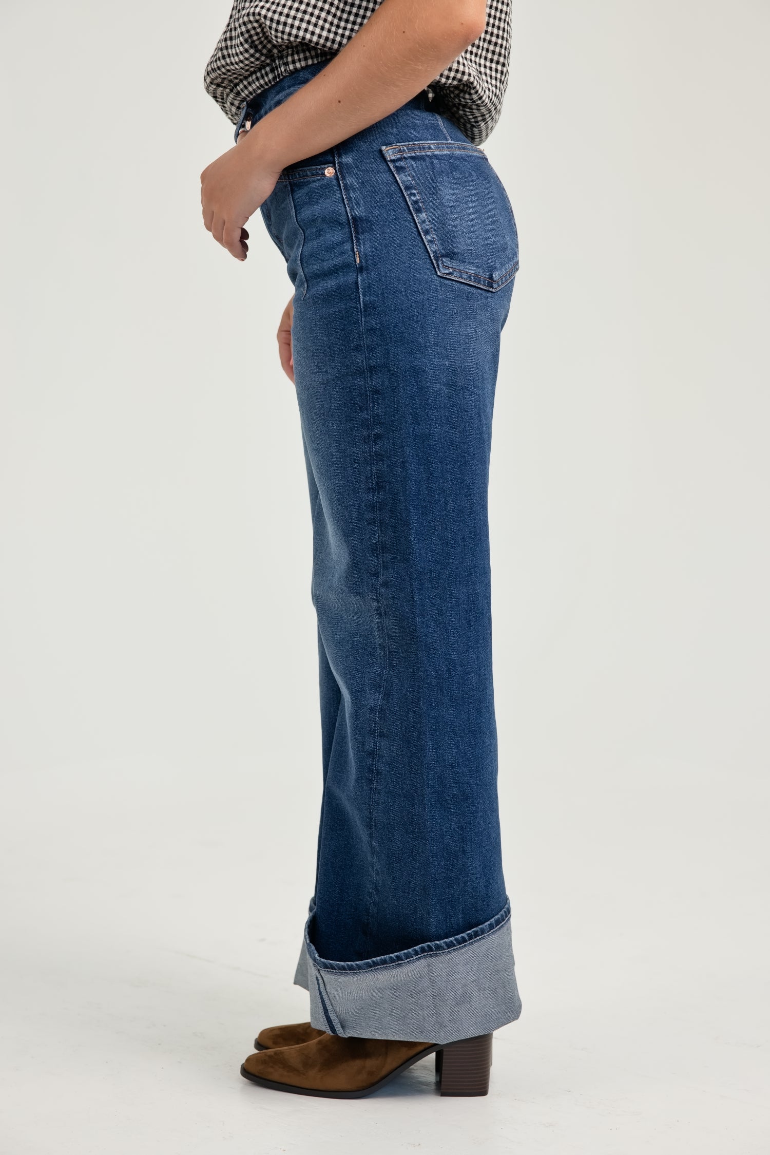 PISTOLA Kyra High Rise Bowed Wide
