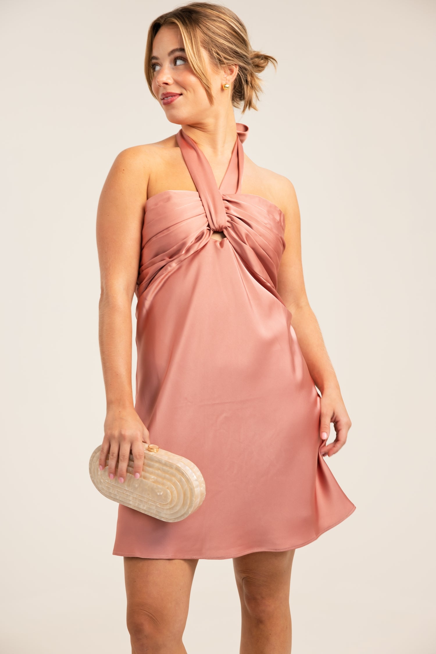 Steve Madden Eviana Dress Rose Nude