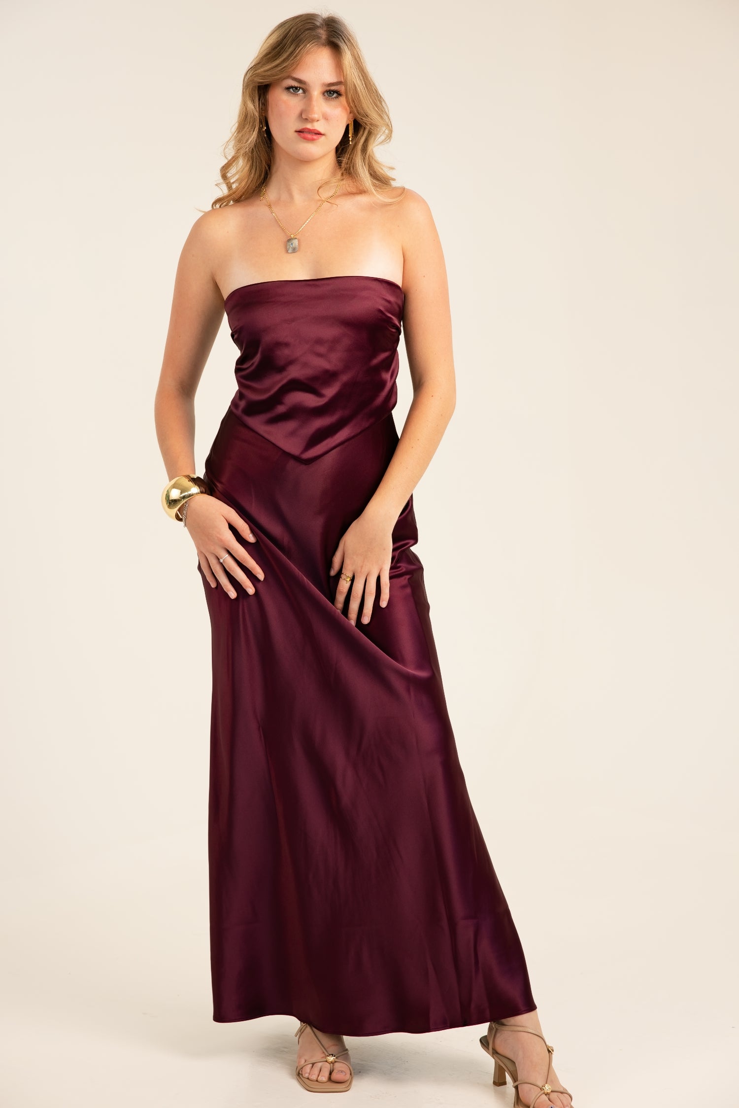 Steve Madden Elaia Dress Deep Fig