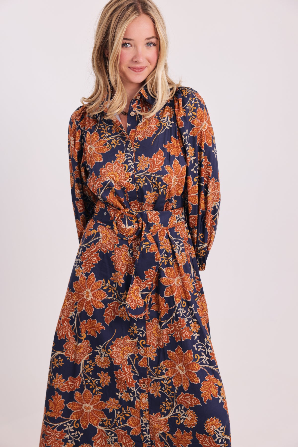 The Kate Floral Belted Maxi Dress