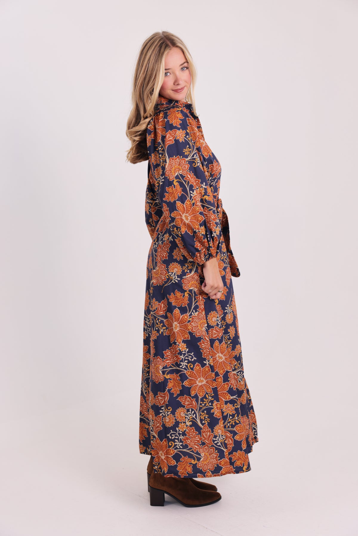 The Kate Floral Belted Maxi Dress
