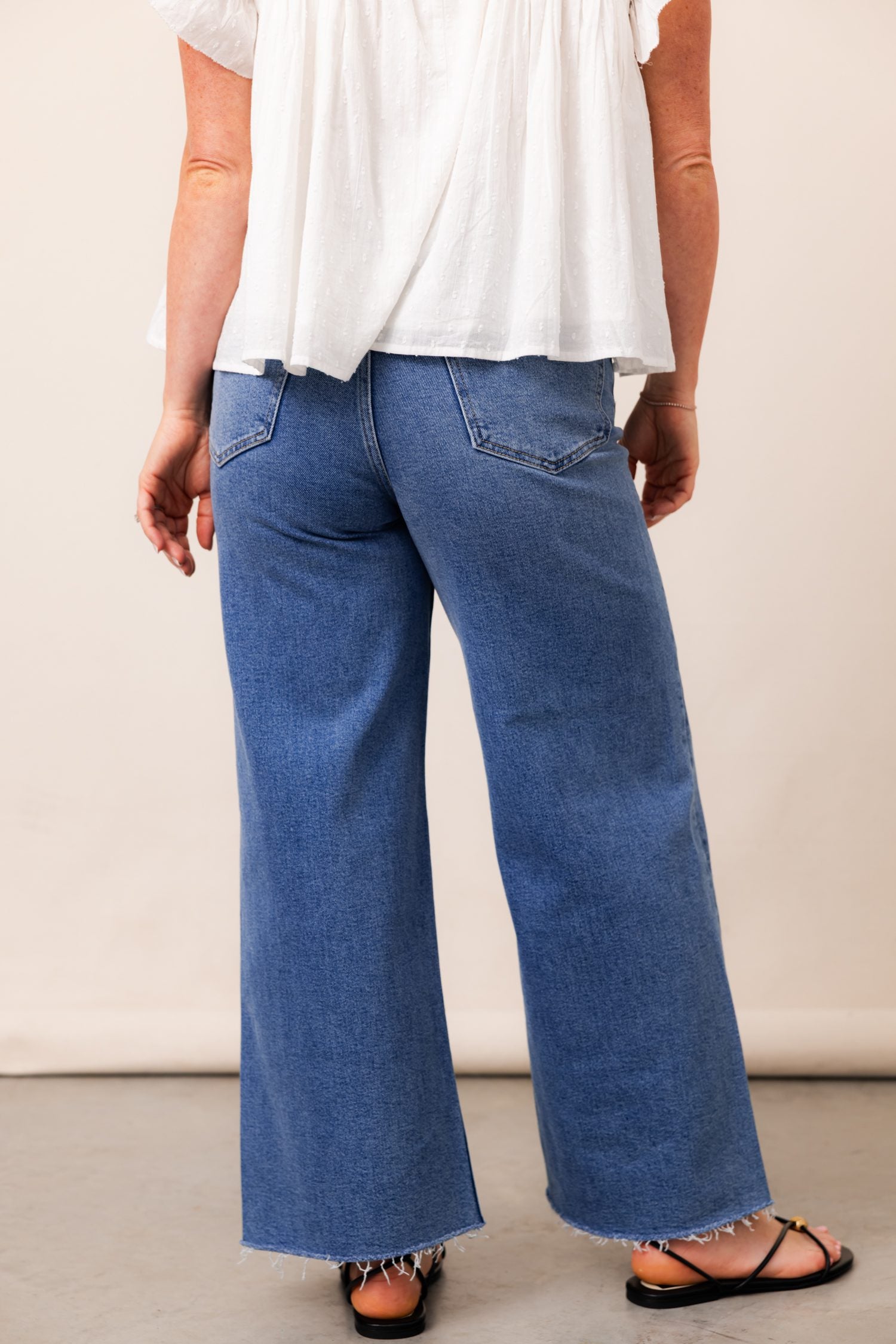 PISTOLA Lana Crop High Rise Wide Leg