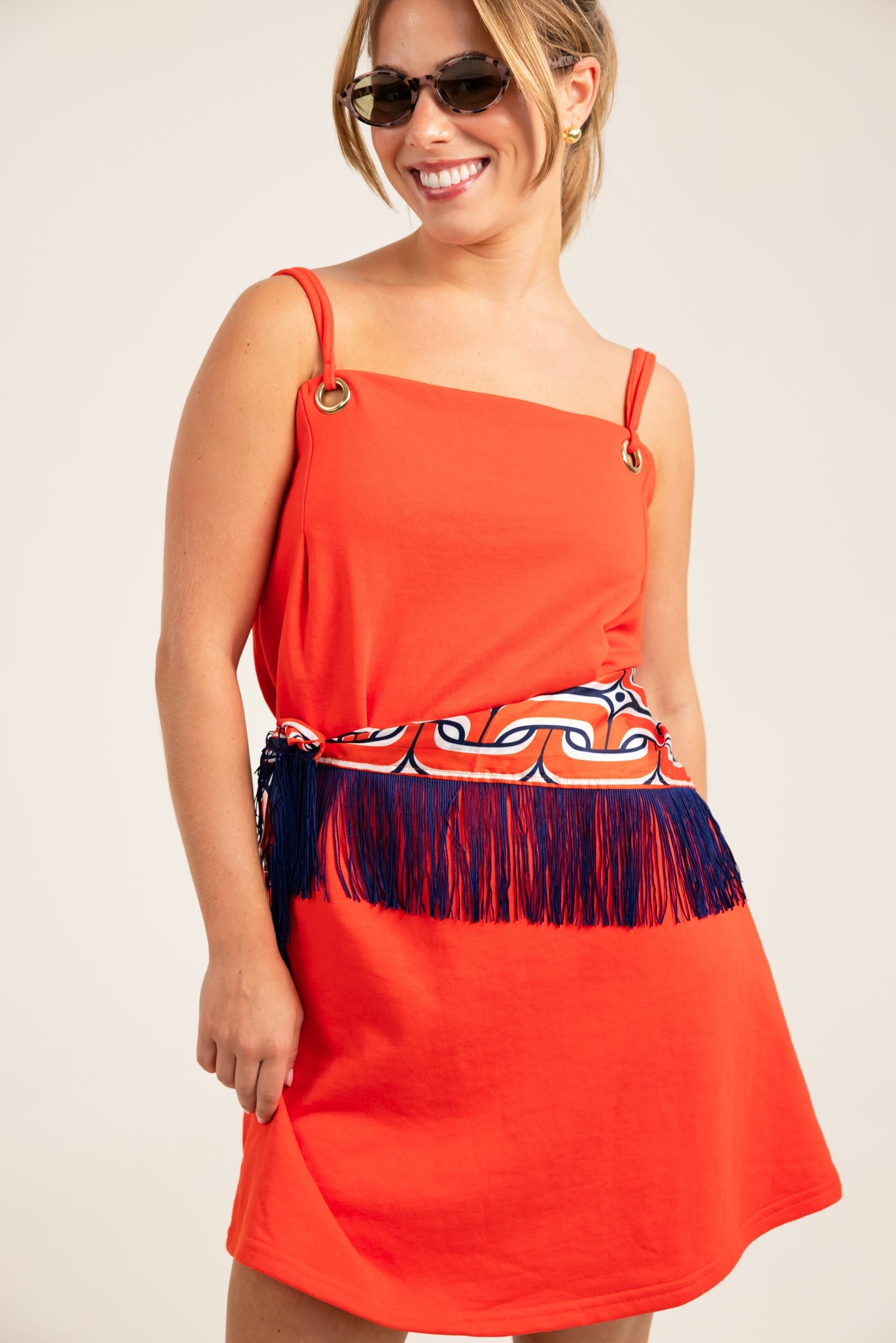 The Scarlet Whisper Shift Dress Red