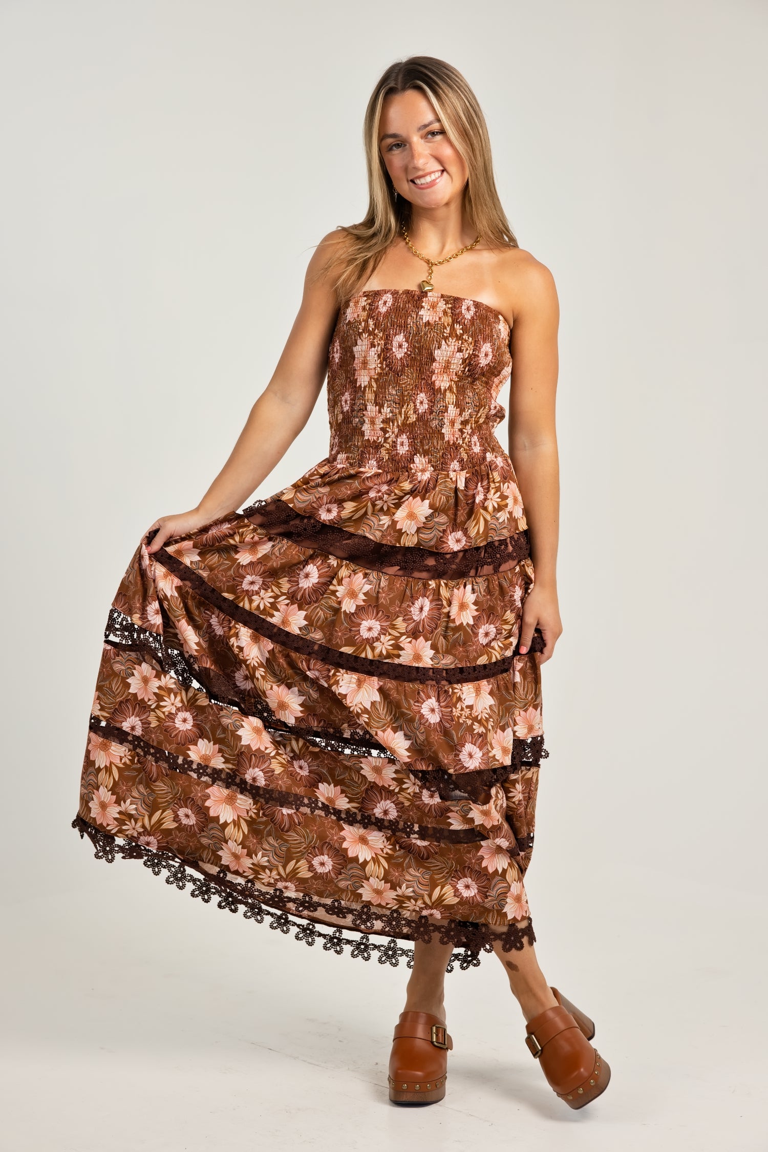 The Emily Floral Printed Midi Dress