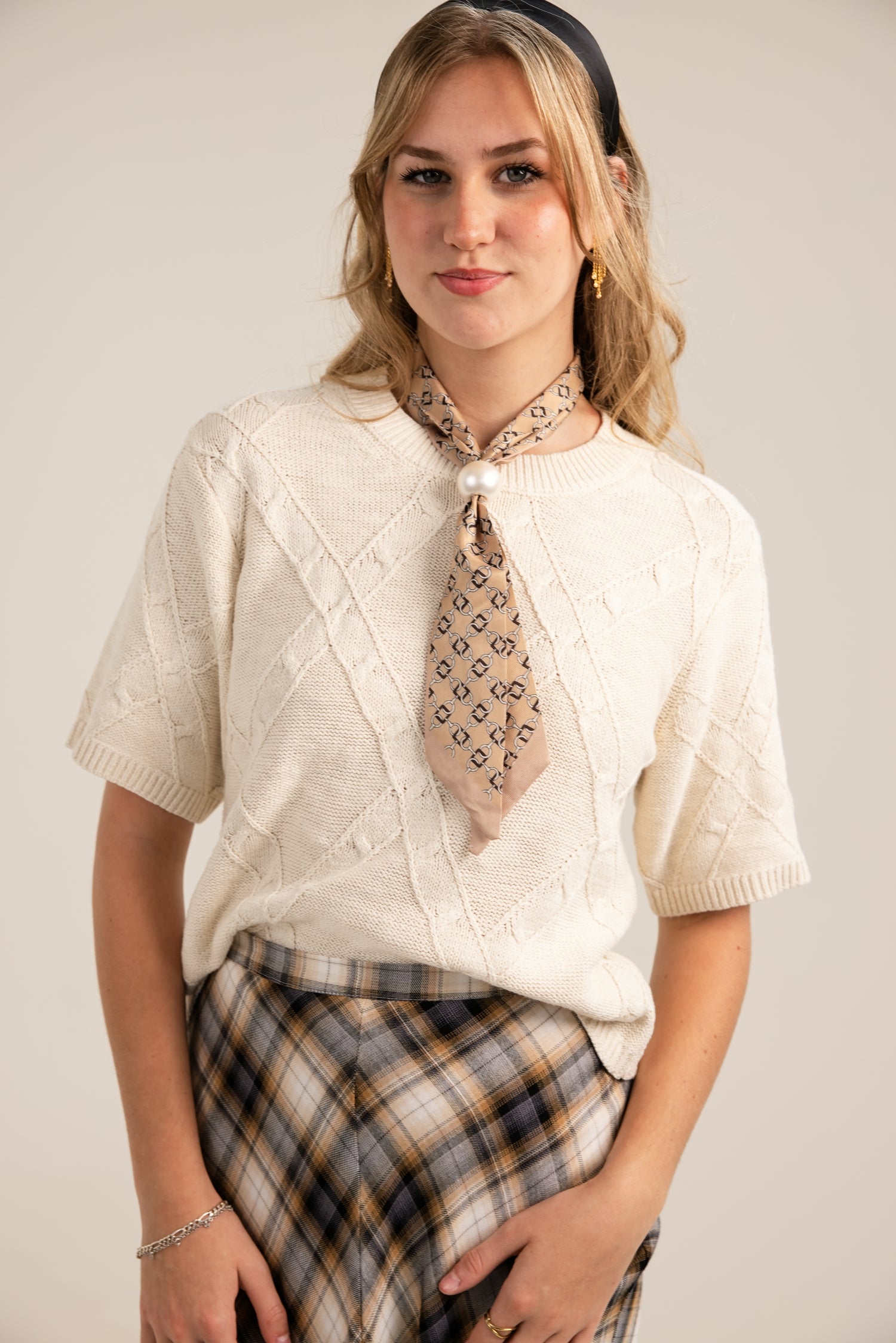 Sanctuary Diamond Stitch Sweater Tee