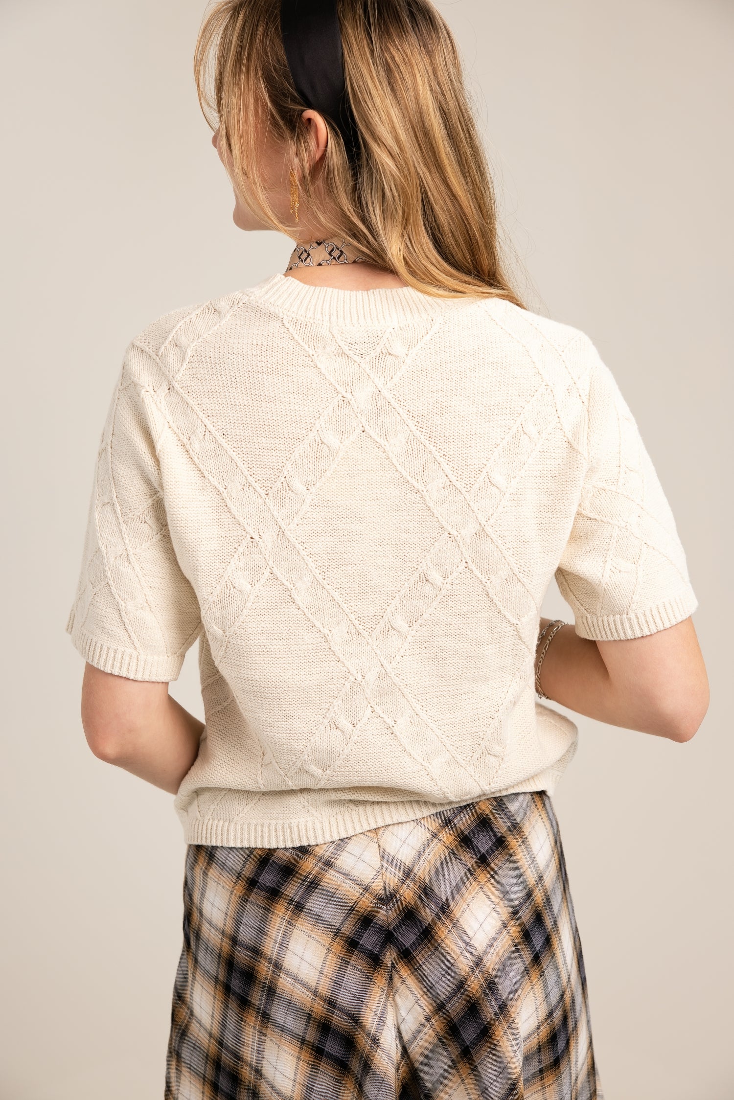 Sanctuary Diamond Stitch Sweater Tee
