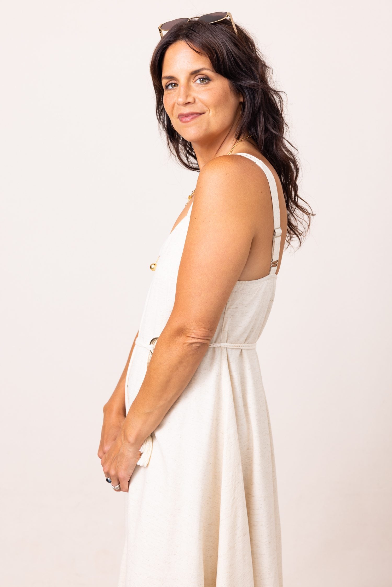 The Alice Asymmetric Hem Midi Dress