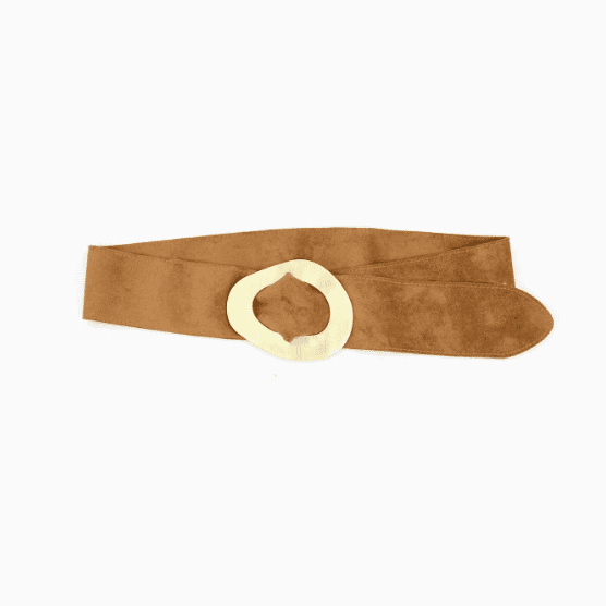 Santos Tan Suede Belt