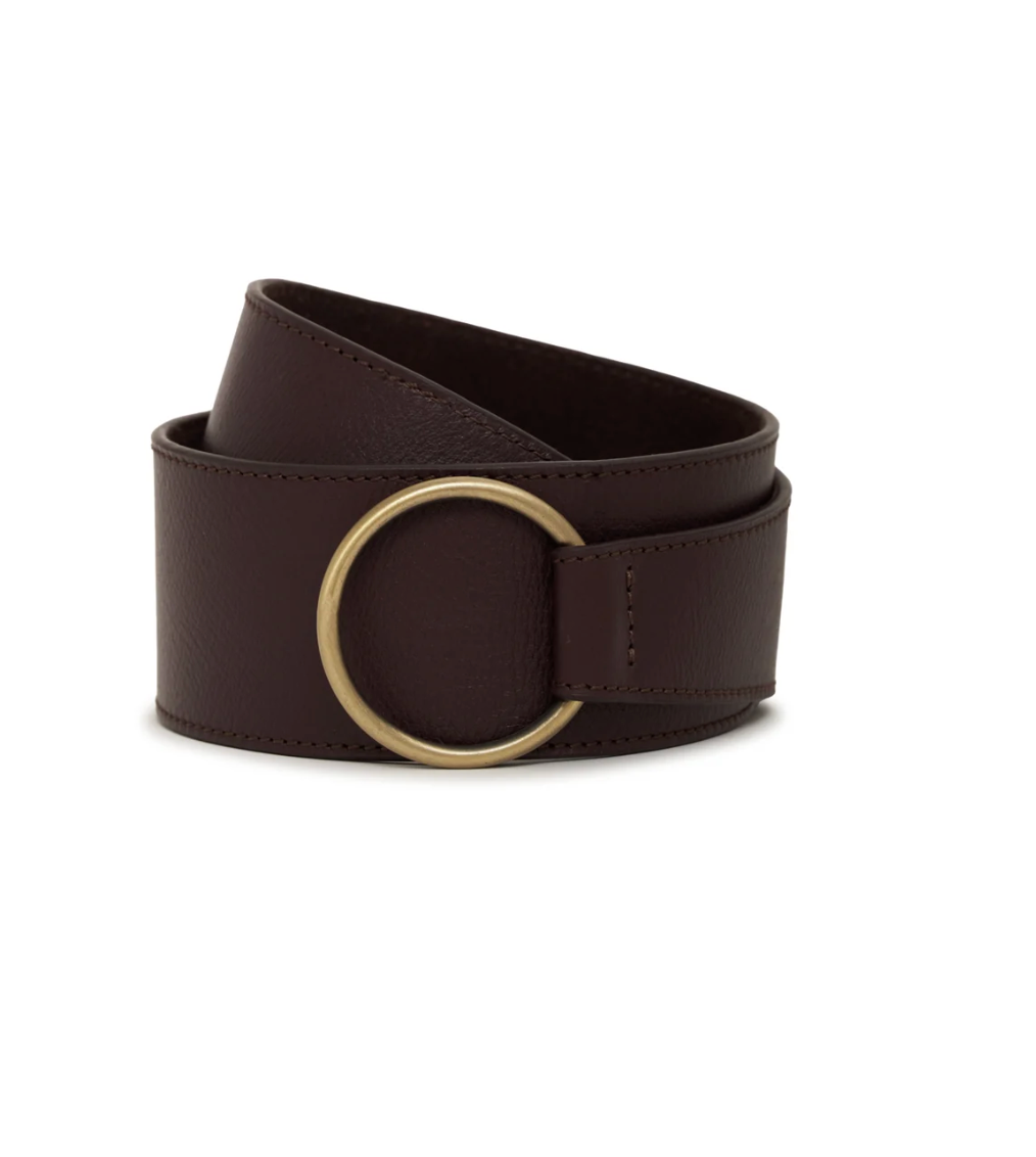 Sanctuary Leather Link Belt Rich Soil