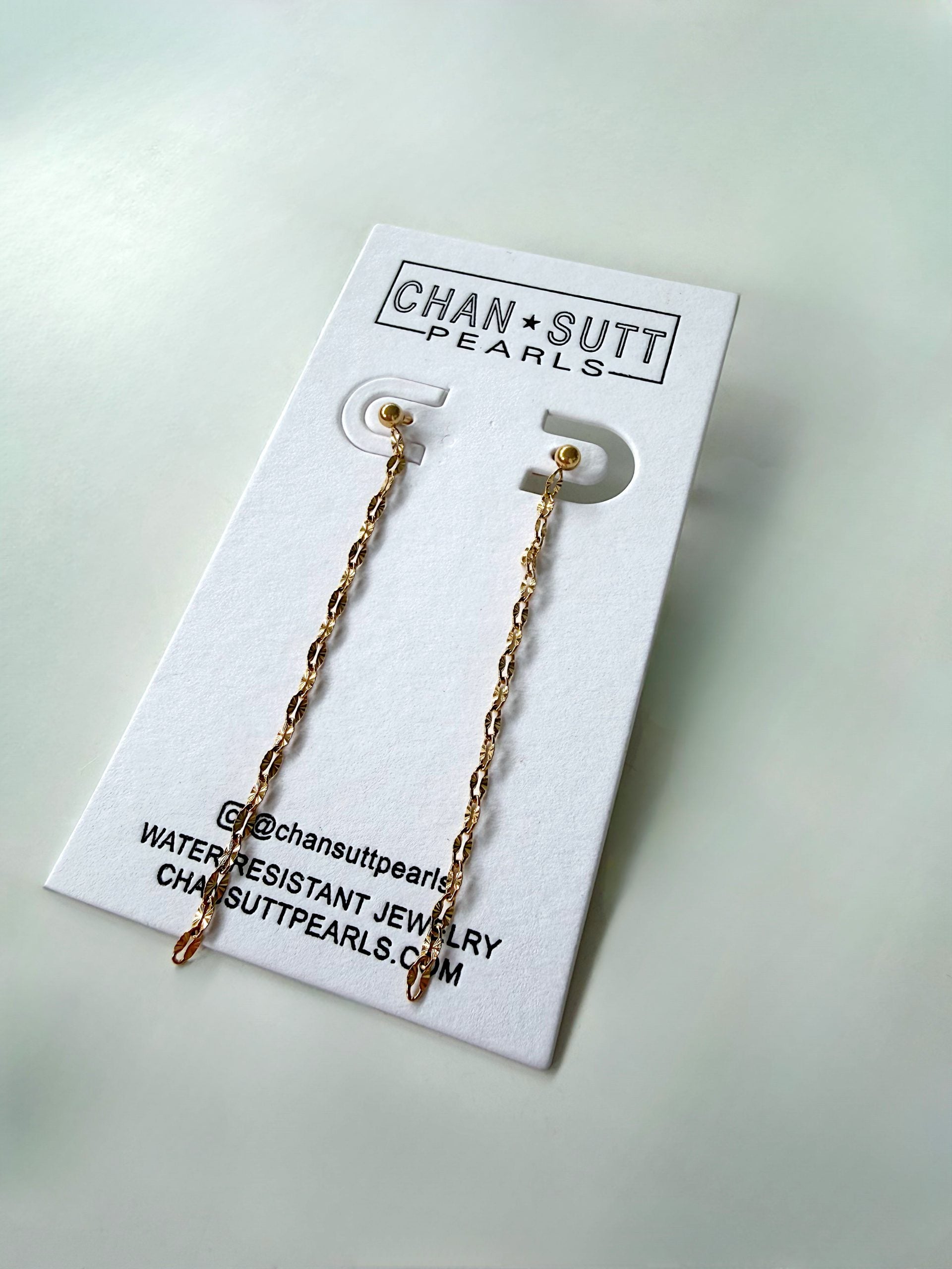 Chansutt Dainty Chain Earrings