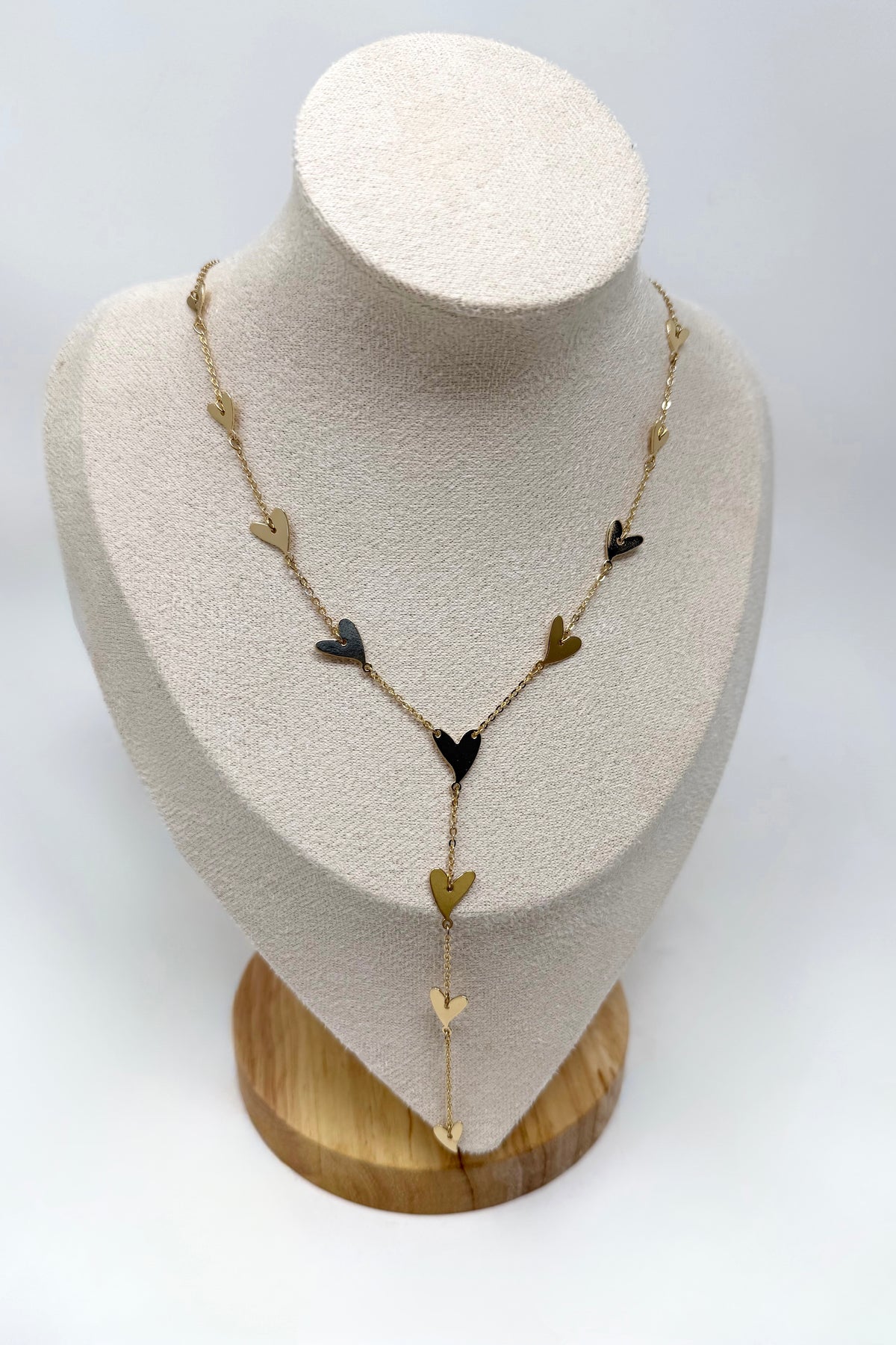The Full Heart Station Y Chain Necklace