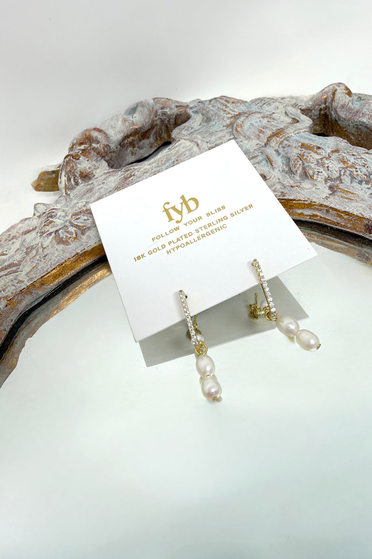 FYB Anika Pearl Earrings