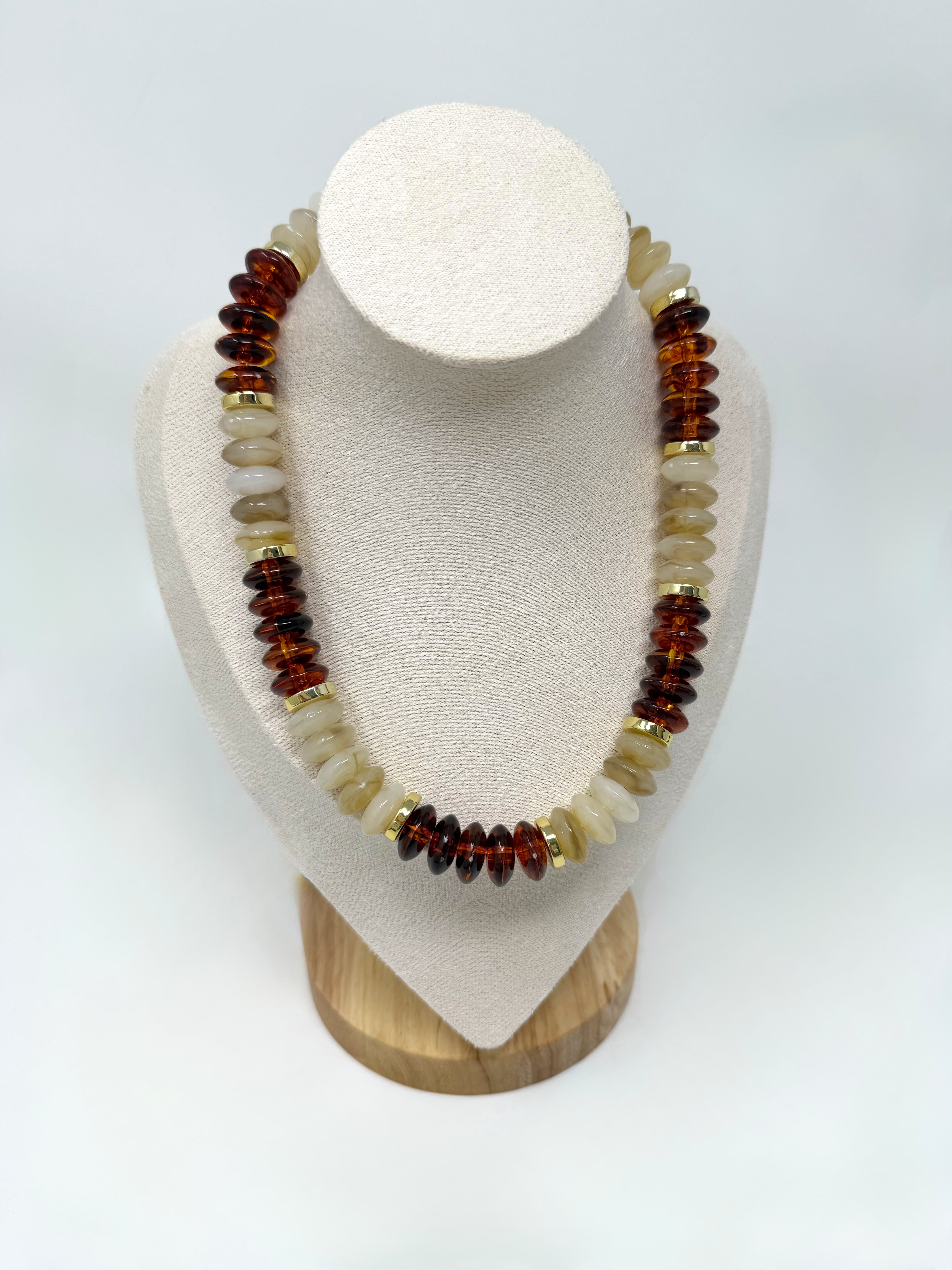 The Calloway Beaded Necklace Rust