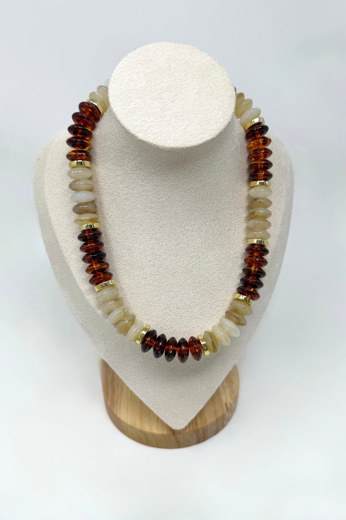 The Calloway Beaded Necklace Rust