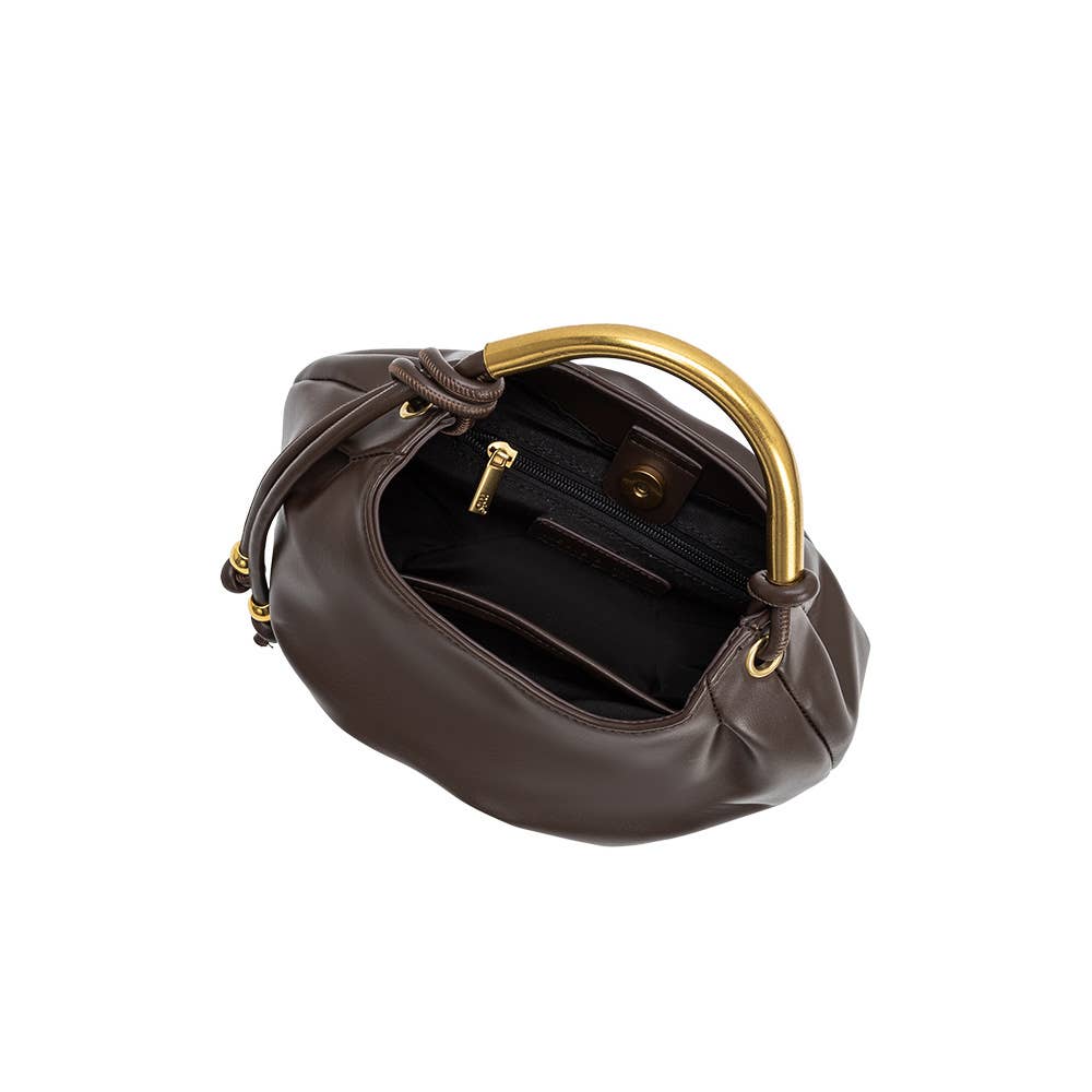 Dottie Espresso Vegan Leather Bag