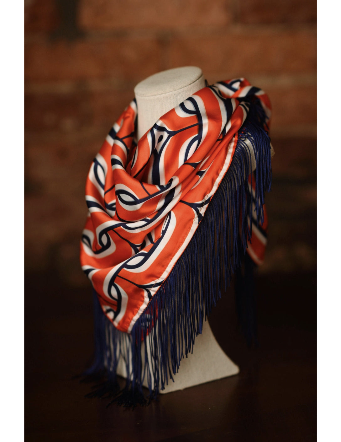 The Game Day Printed Fringe Scarf