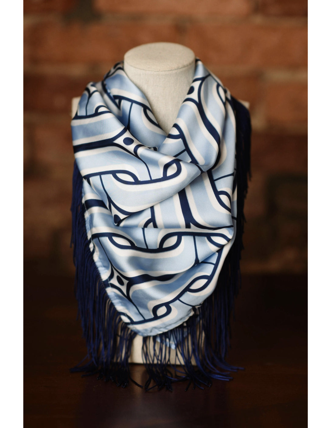 The Game Day Printed Fringe Scarf